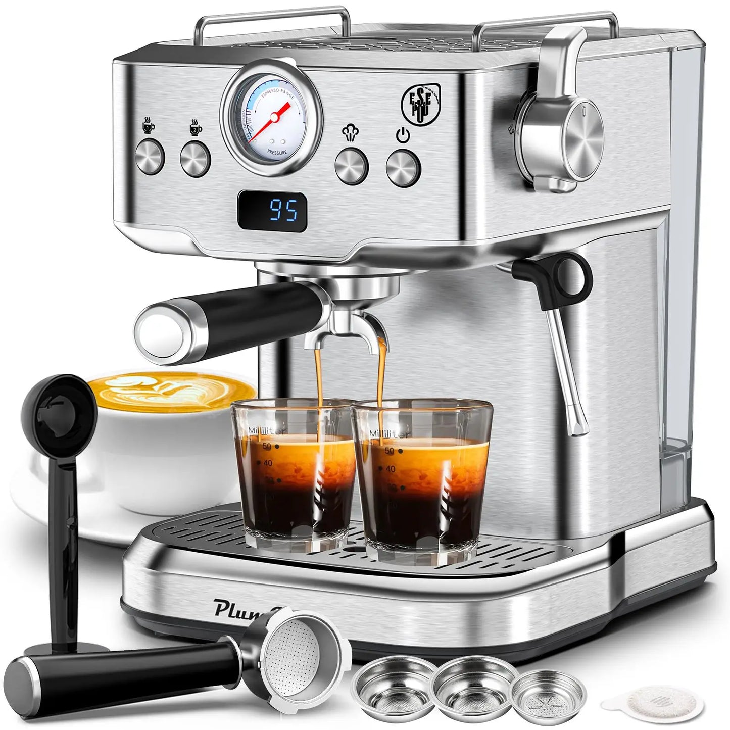 SHICUO Espresso Machine 20 Bar Pressure For Home Use