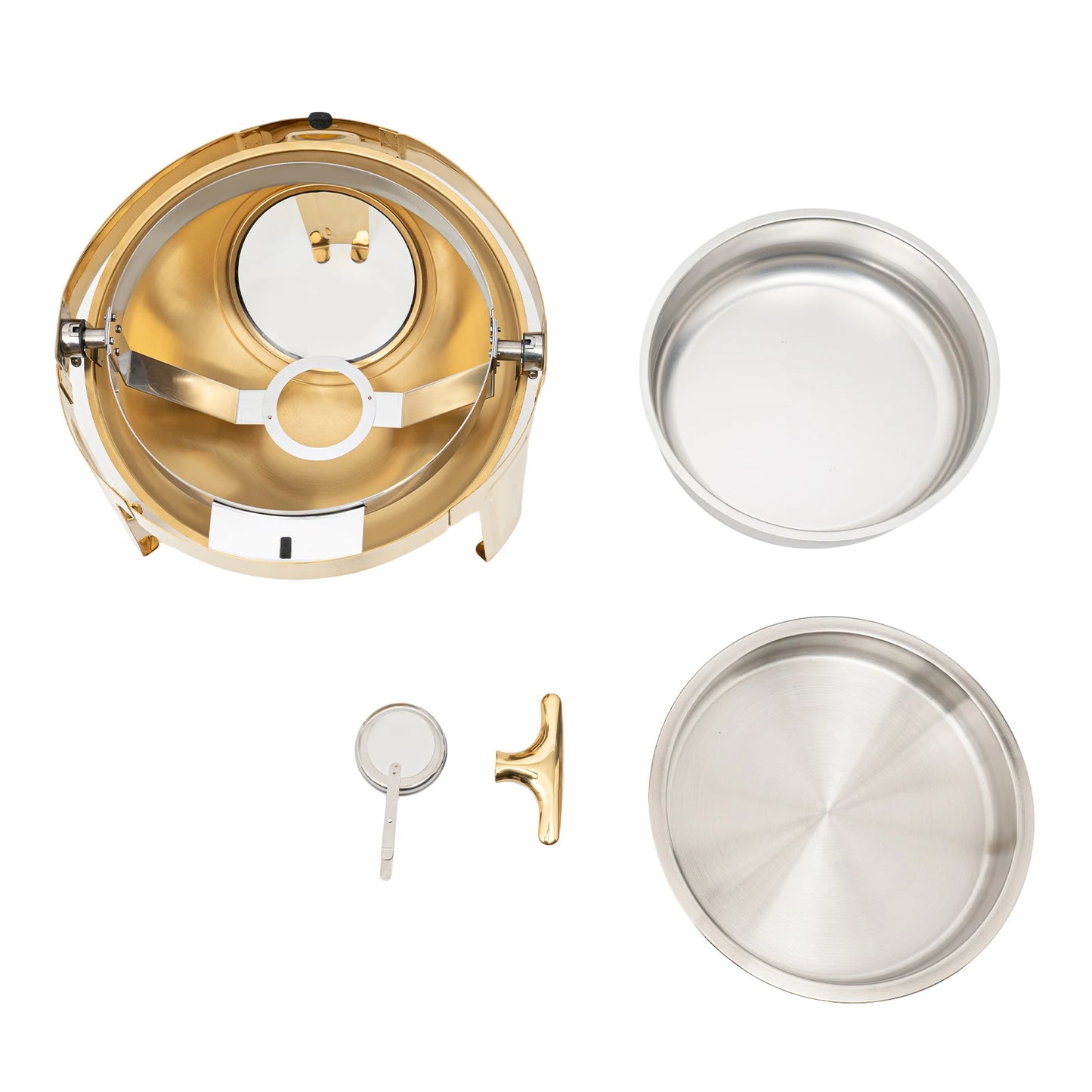 Hign-concerned Round Chafing Dish Buffet Warmer Stainless Steel