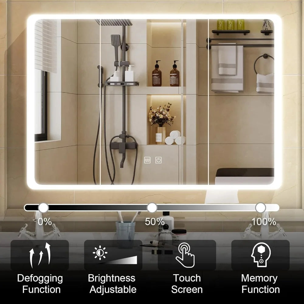 Medicine Cabinet With LED Lights For Everyday Bathroom Use