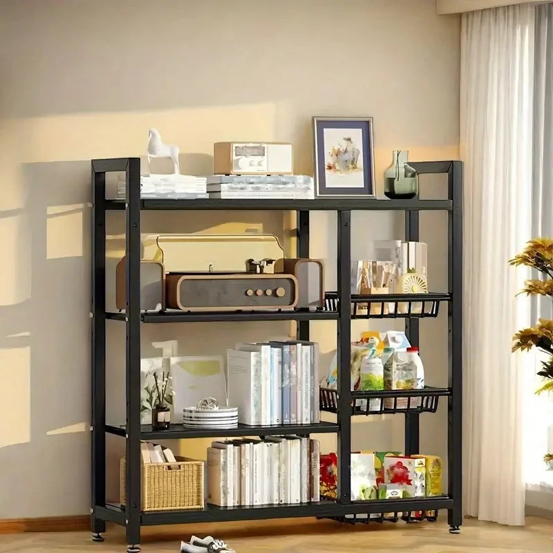 Cabinet Storage Rack 4-Tier Organizer For Kitchen Essentials