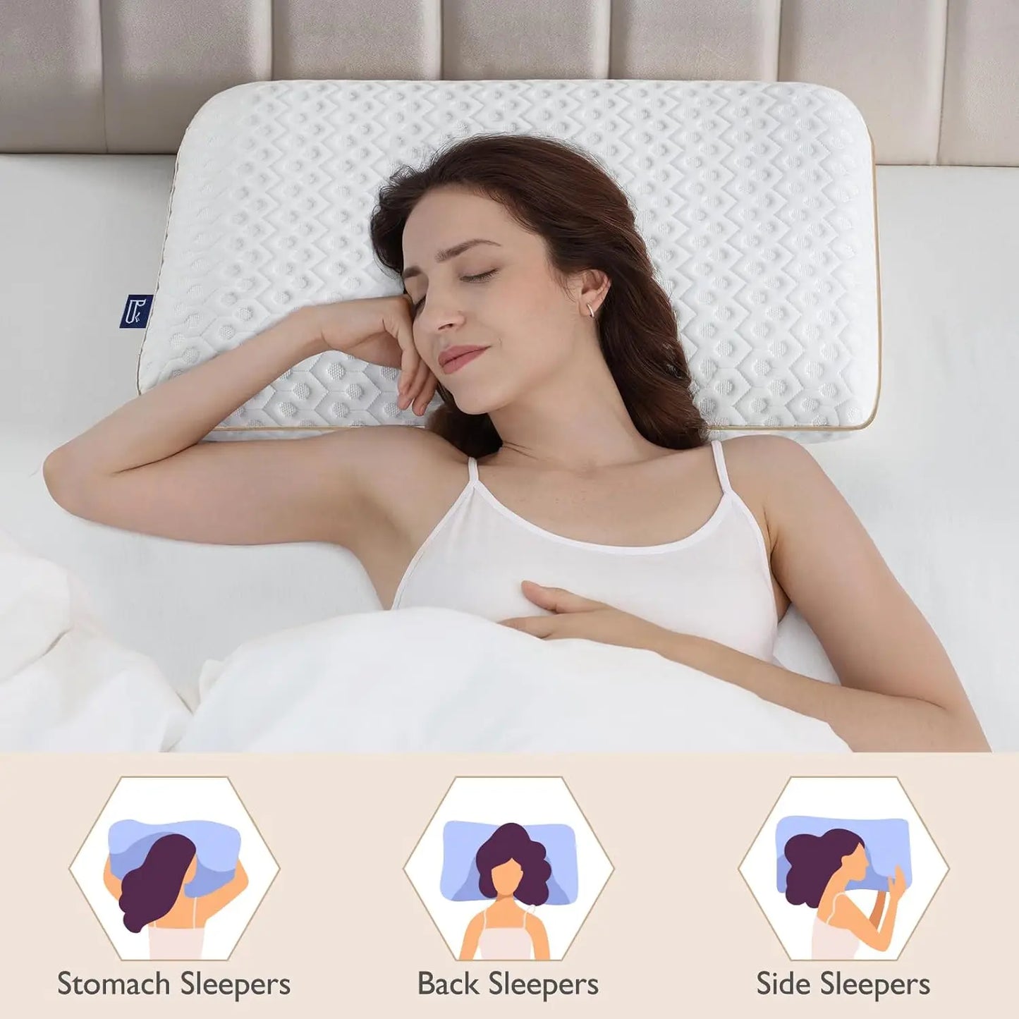 BedStory Gel Memory Foam Pillow With Breathable Cover