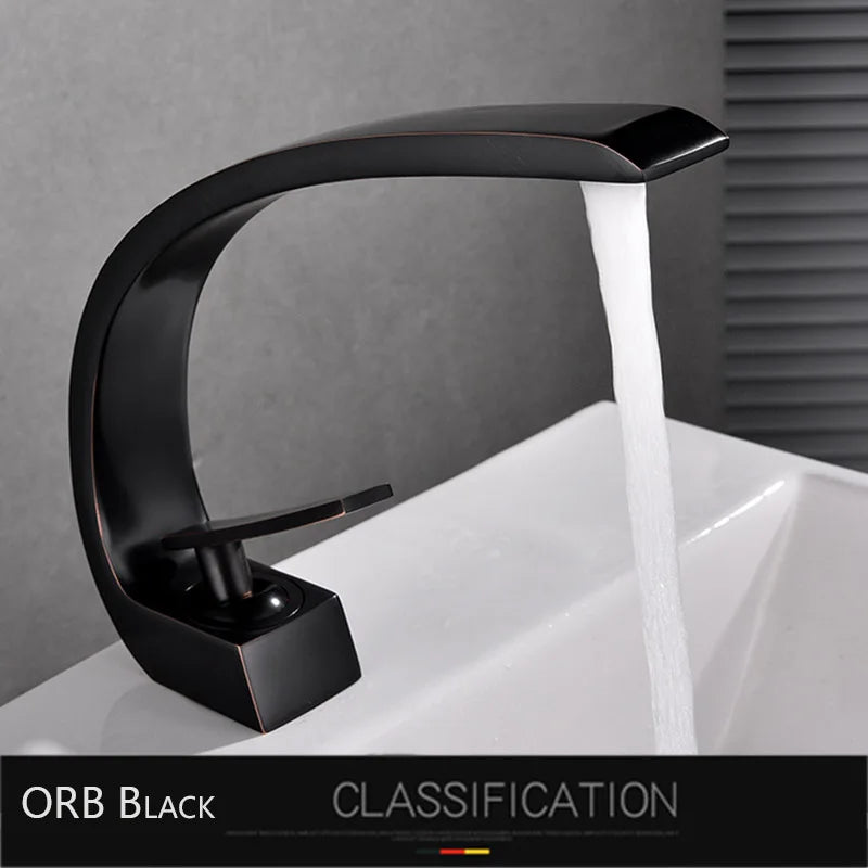 Rozin Bathroom Basin Faucet Deck Mounted Chrome Finish