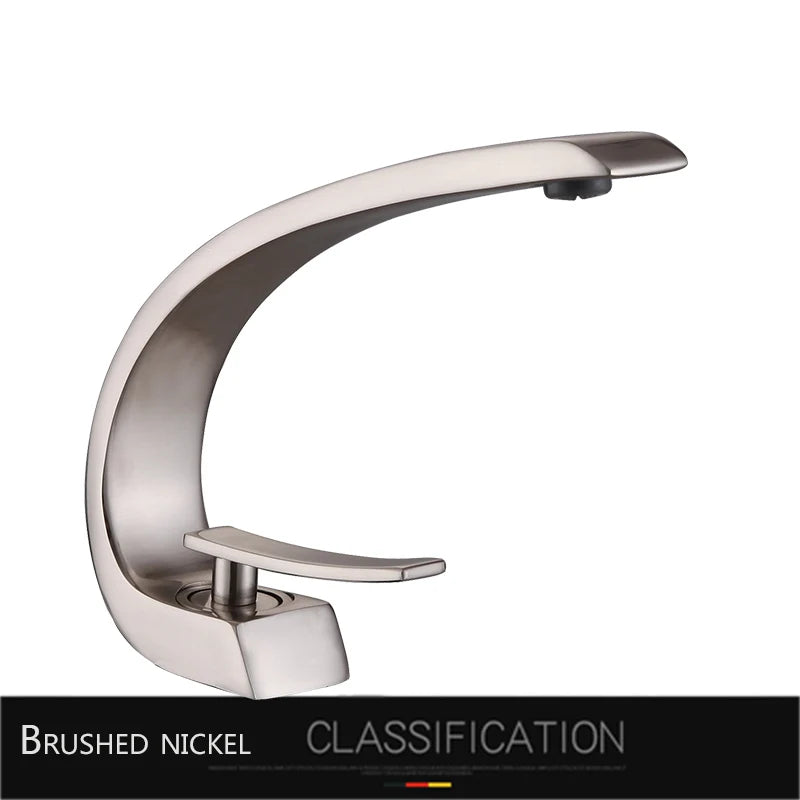 Rozin Bathroom Basin Faucet Deck Mounted Chrome Finish