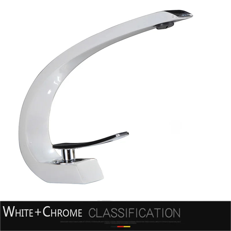 Rozin Bathroom Basin Faucet Deck Mounted Chrome Finish