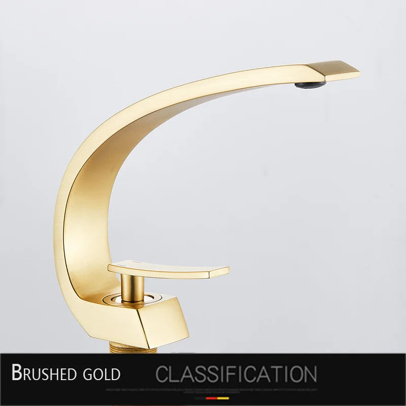 Rozin Bathroom Basin Faucet Deck Mounted Chrome Finish