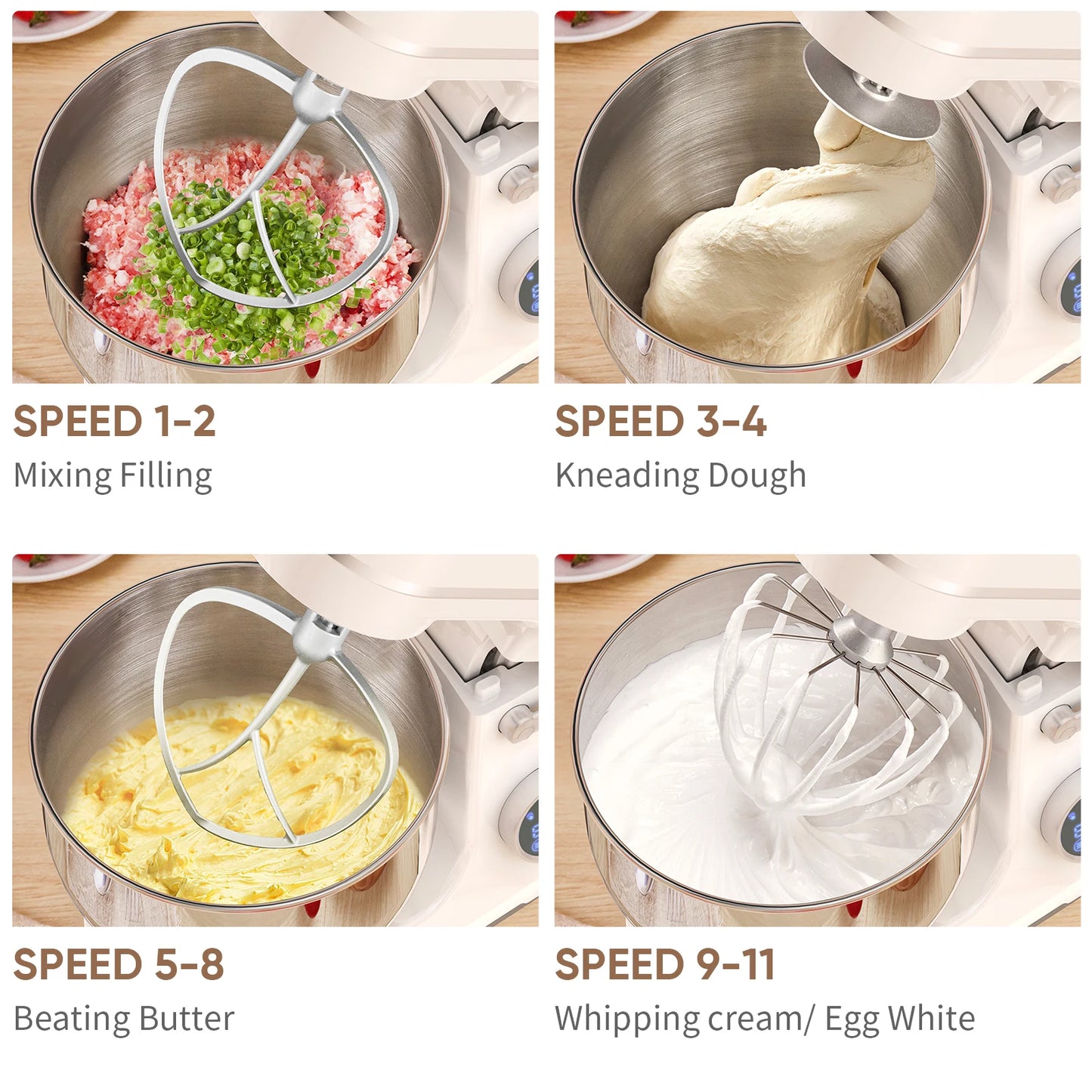 Biolomix Stand Mixer 1200W DC Motor Kitchen Appliance