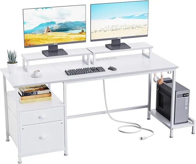 Computer Desk With File Cabinet Modern Home Office