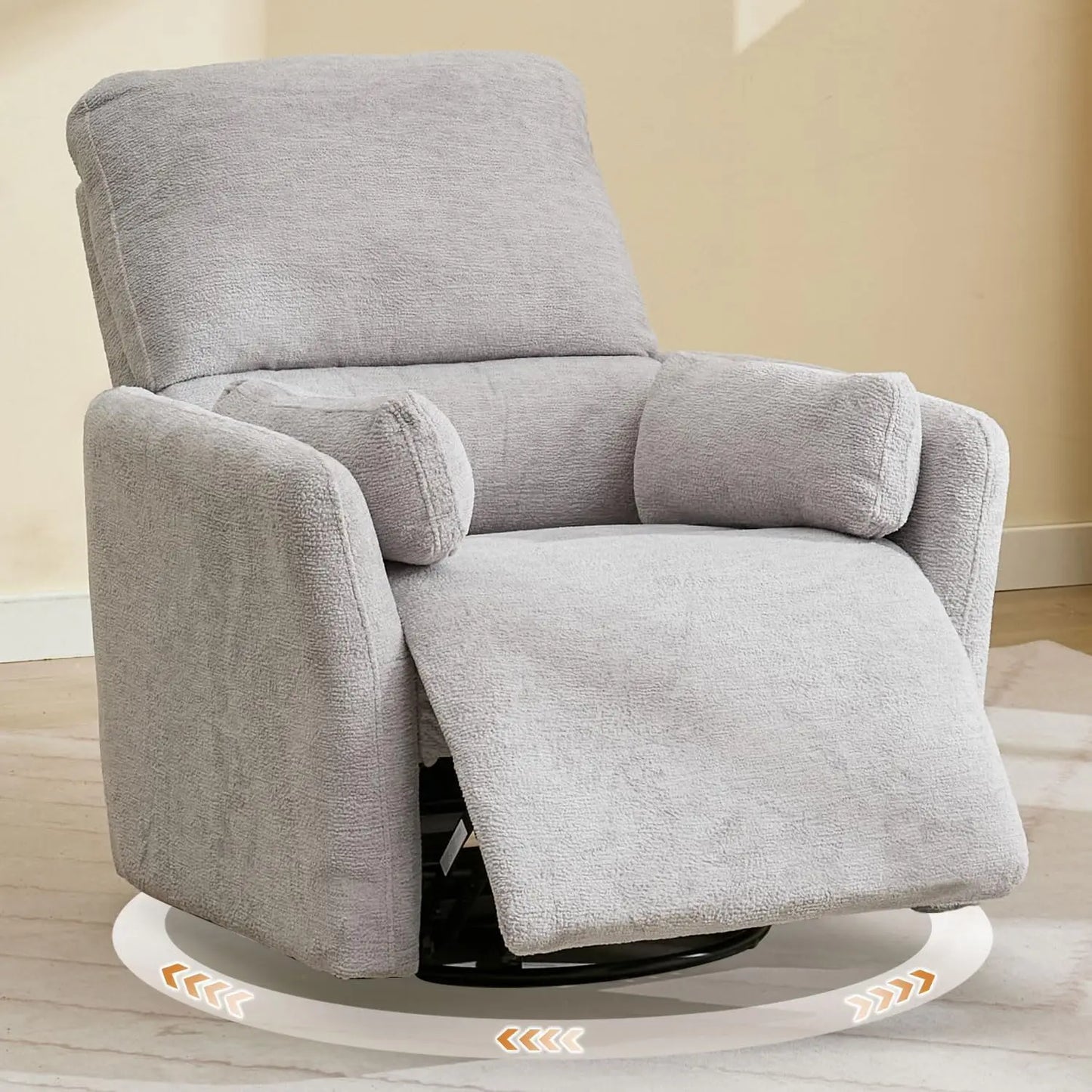 TODRAN Power Swivel Glider Recliner Extra Wide Chair
