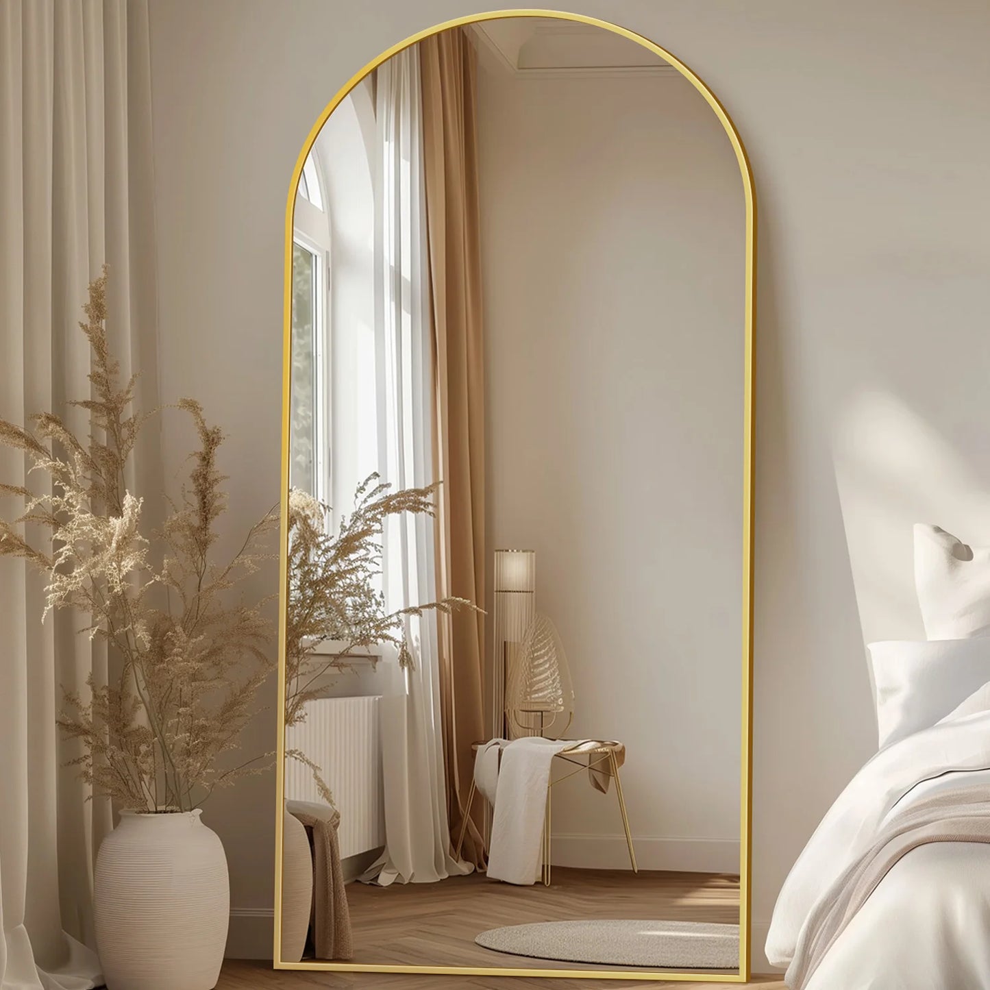 Antok Arch Floor Mirror Freestanding Full Length Glass