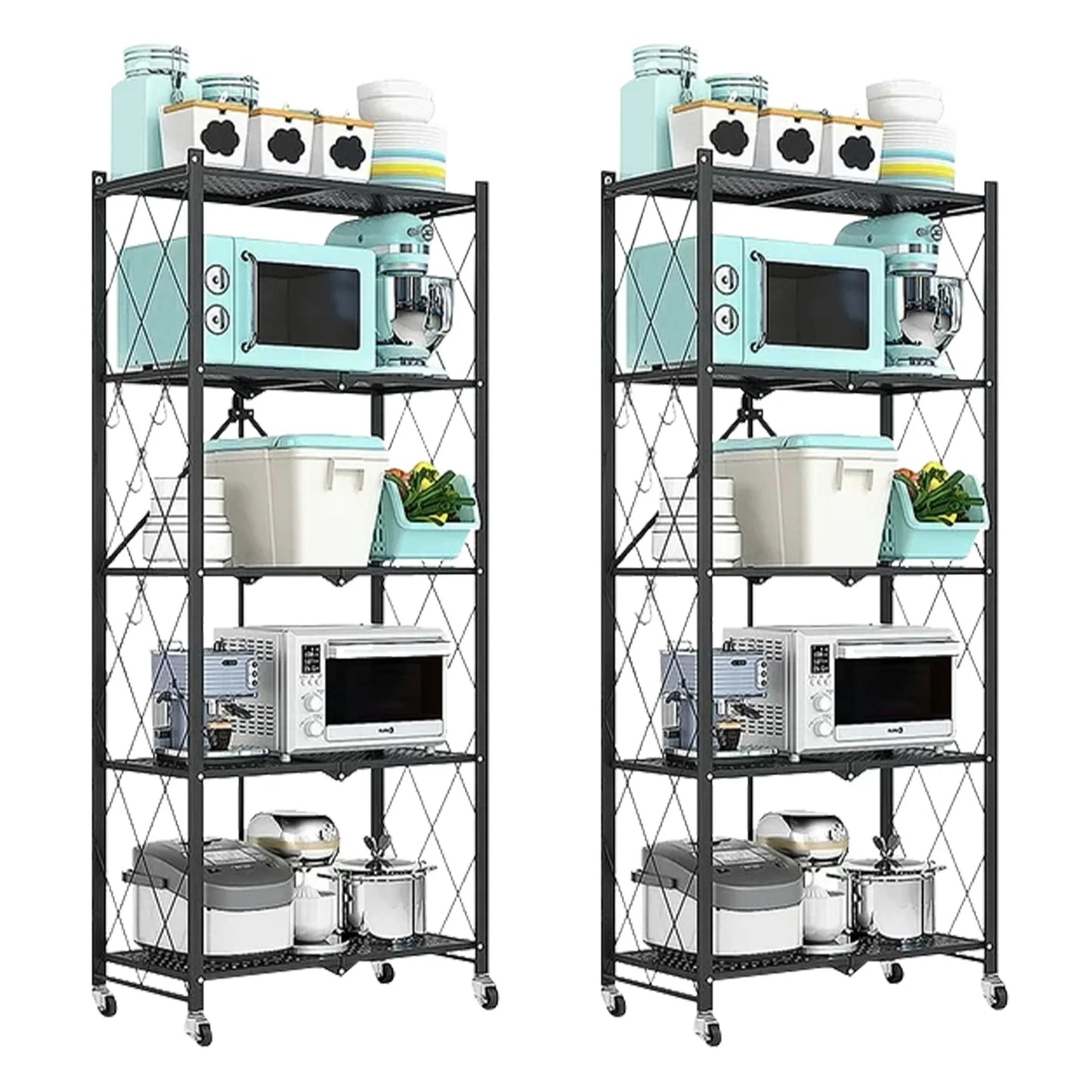 Storage Shelving Unit Five Tier For Home Kitchen Organization
