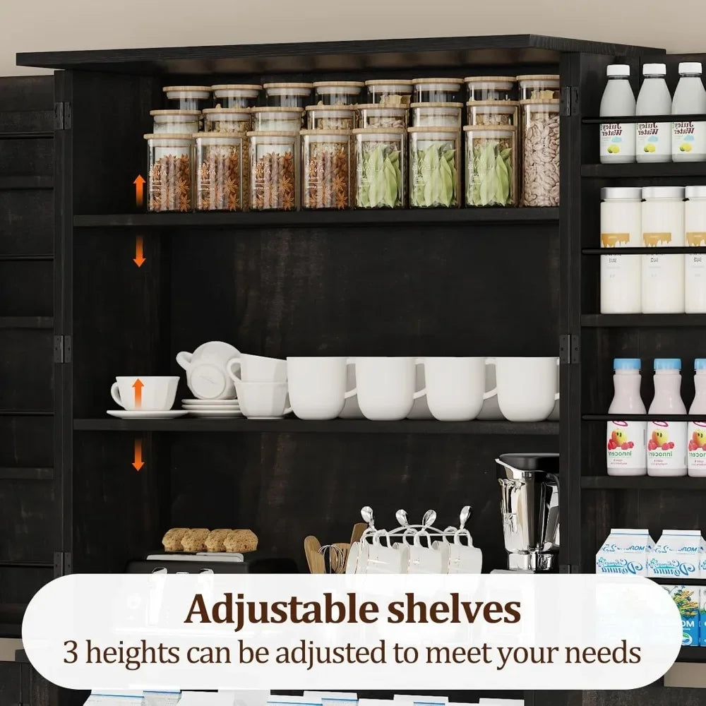 Pantry Cabinet Solid Wood For Kitchen Organization