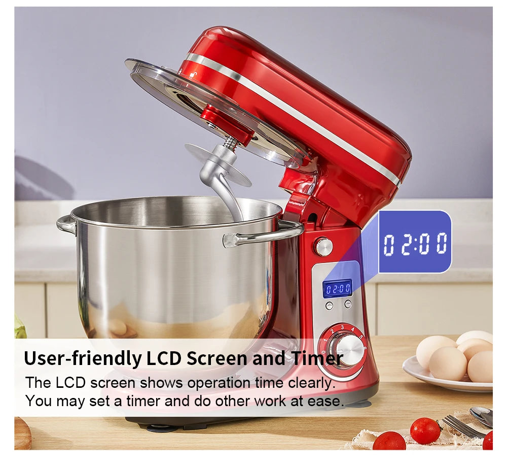 Stand Mixer With Quiet Motor For Home Baking And Mixing