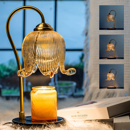 Table Lamp Tulip Glass Warm Fragrance Lamp