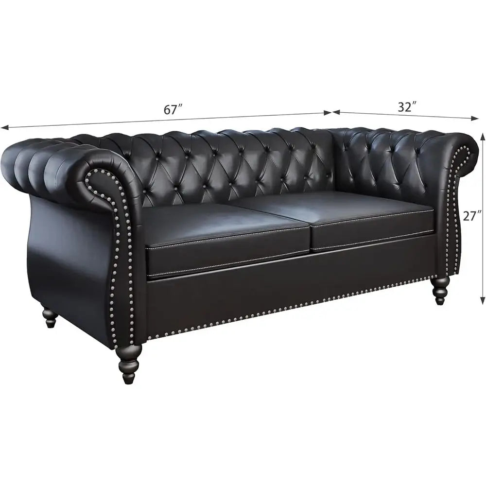 Sofa Set Chesterfield For Living Room Entertainment And Relaxation