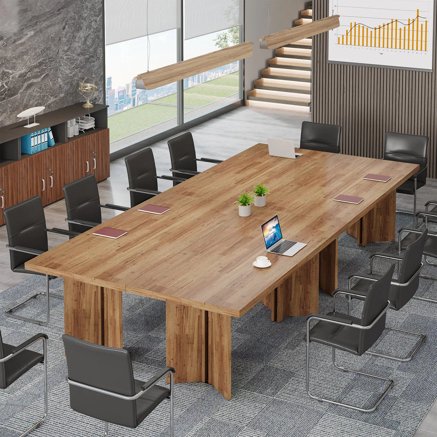 Tribesigns Executive Desk Wooden Tabletop