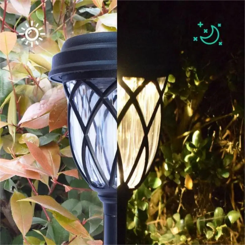 KEWEN Solar Tube Lights Ten-Pack Garden Lawn Pathway Lamps