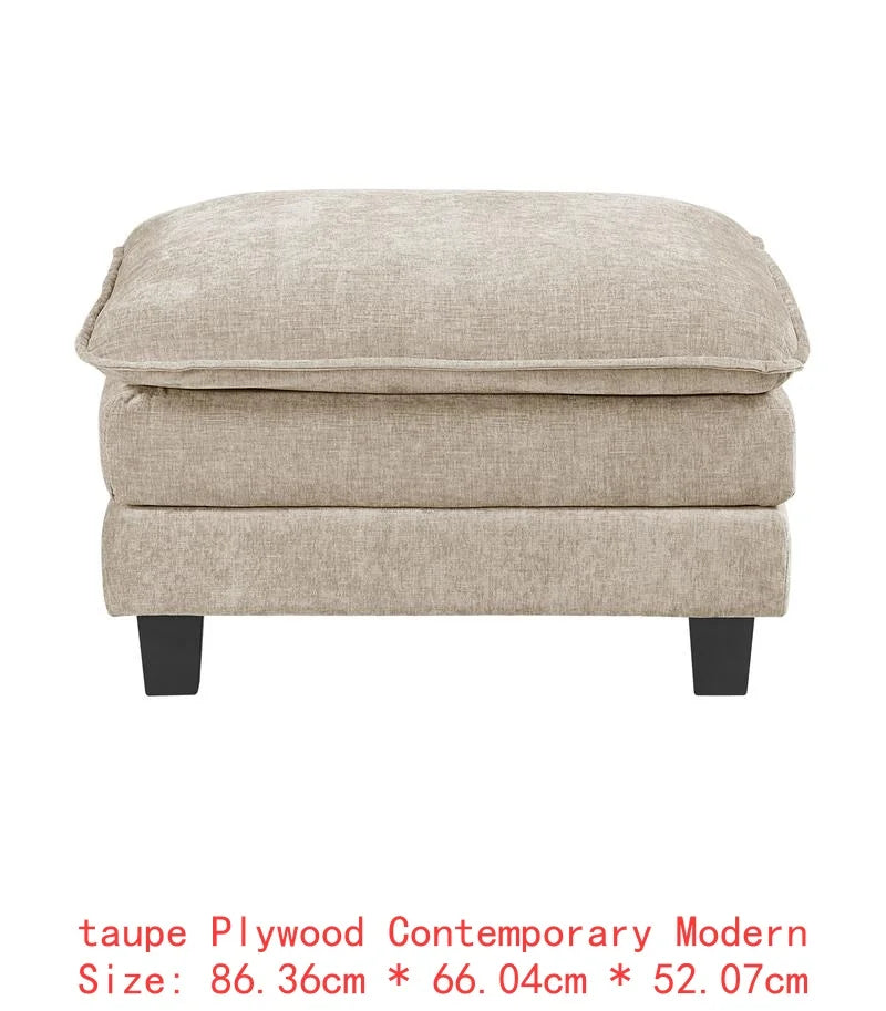 Modular Sectional Sofa Set With Plush Chenille Upholstery