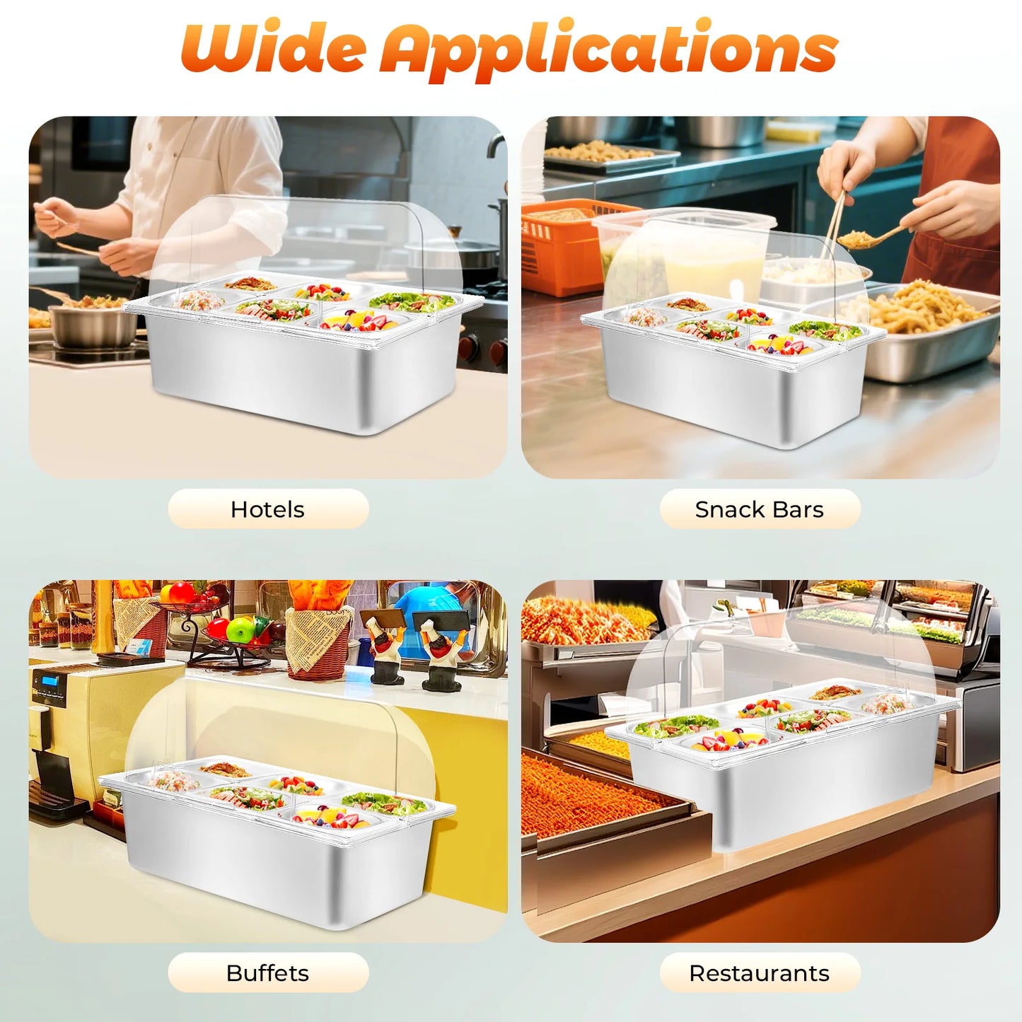 Serving Display Tray Clear Lid