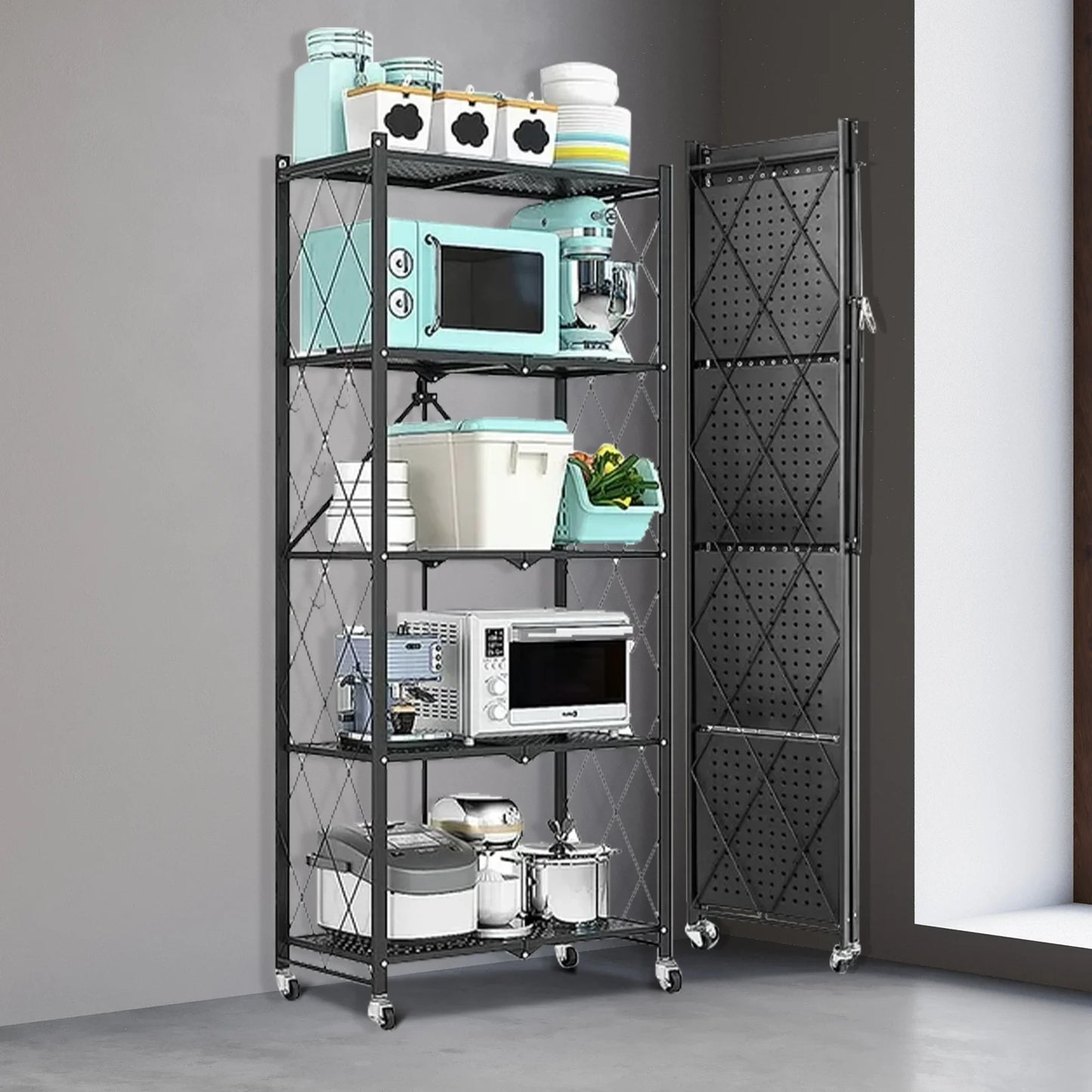 Storage Shelving Unit Five Tier For Home Kitchen Organization