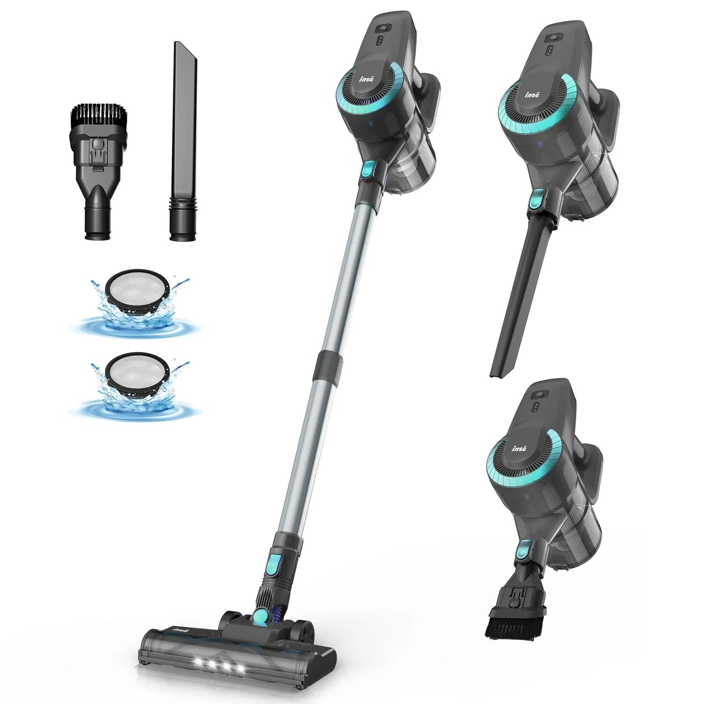 INSE Cordless Vacuum Cleaner Lightweight for Pet Hair