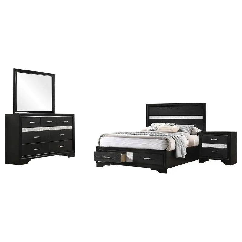 Bed Set Complete Modern Bedroom Furniture Ensemble