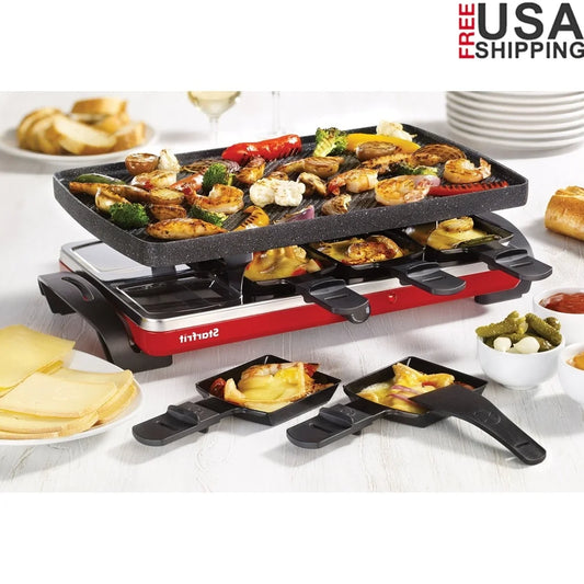 Griddle Nonstick Plate For 1500W Raclette Party Grill Set