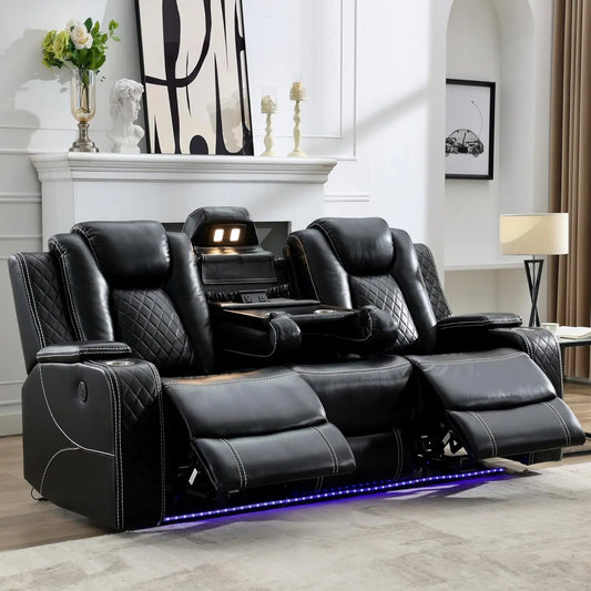 TODRANI Power Reclining Sofa 0 Gravity With Wireless Charger
