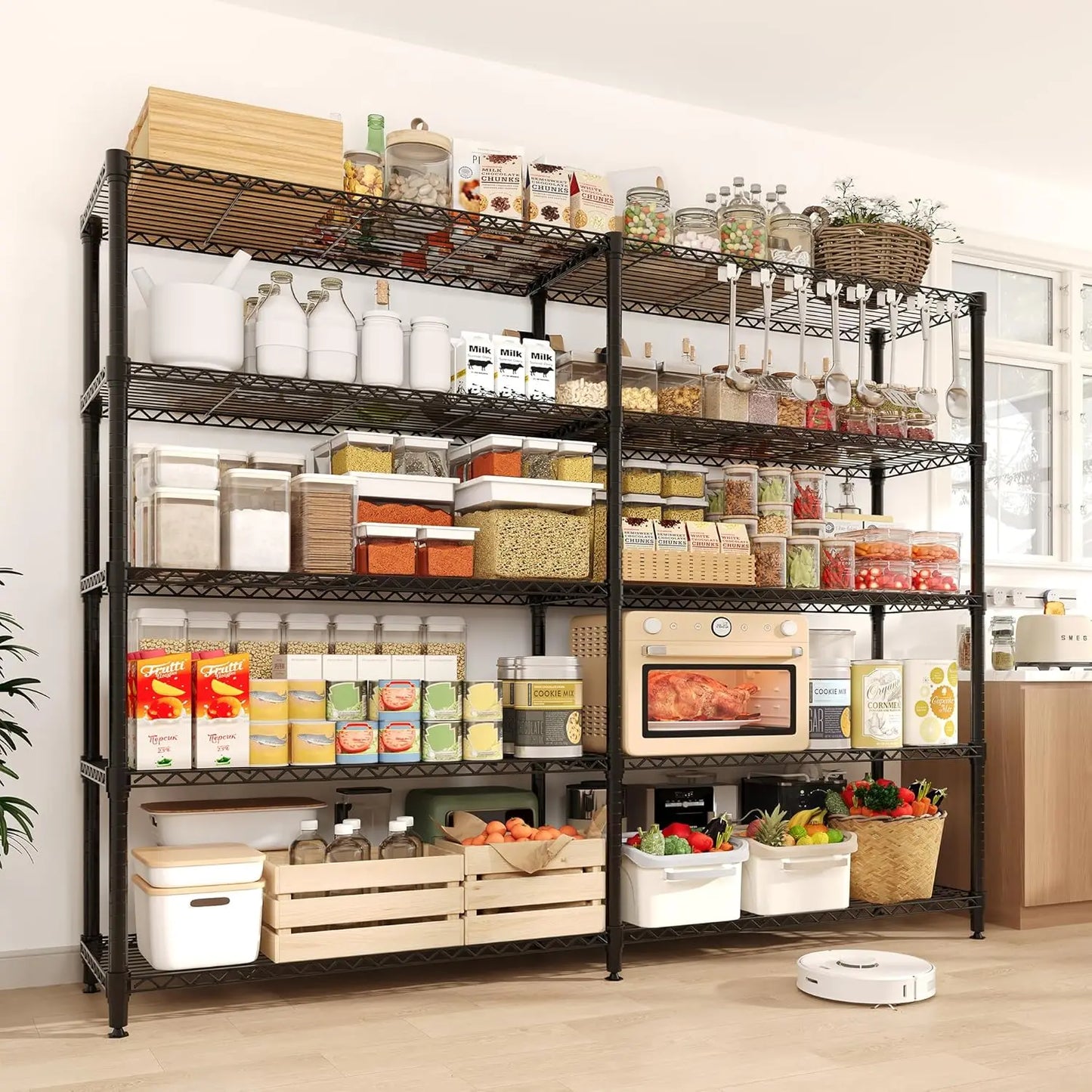 TWISTER.CK Heavy Duty Storage Shelves Metal 5-Tier System