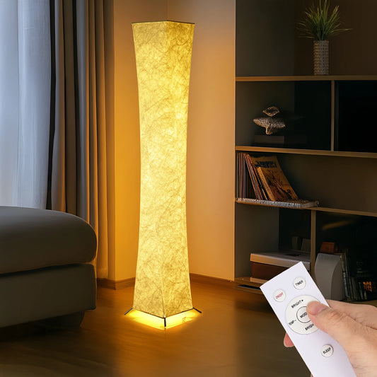 Floor Lamp Soft Light With Tyvek Fabric Shade, 3000K LED