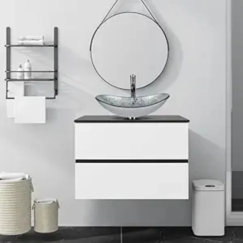 High-concerned Vanity Cabinet Wall Mounted Modern Two Drawers