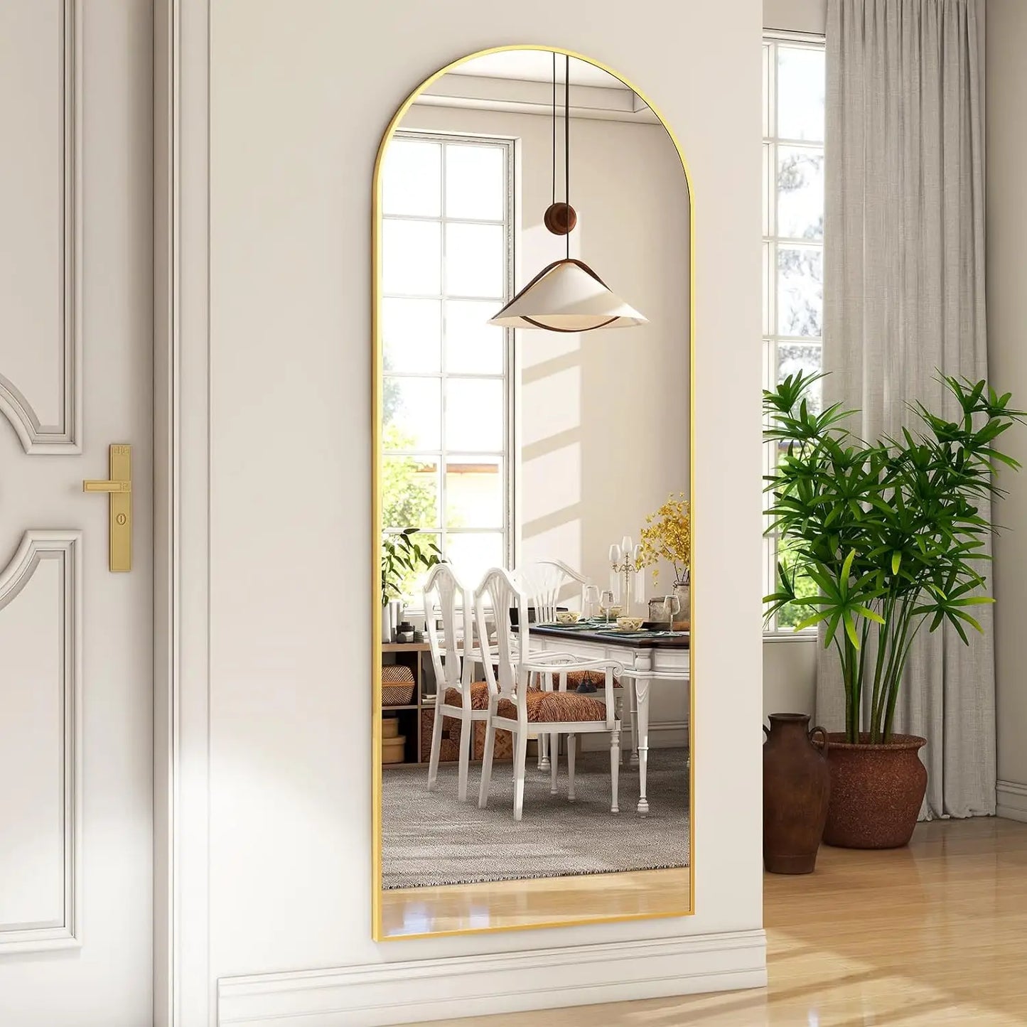 HARRITPURE Arched Full-Length Floor Mirror Free-Standing