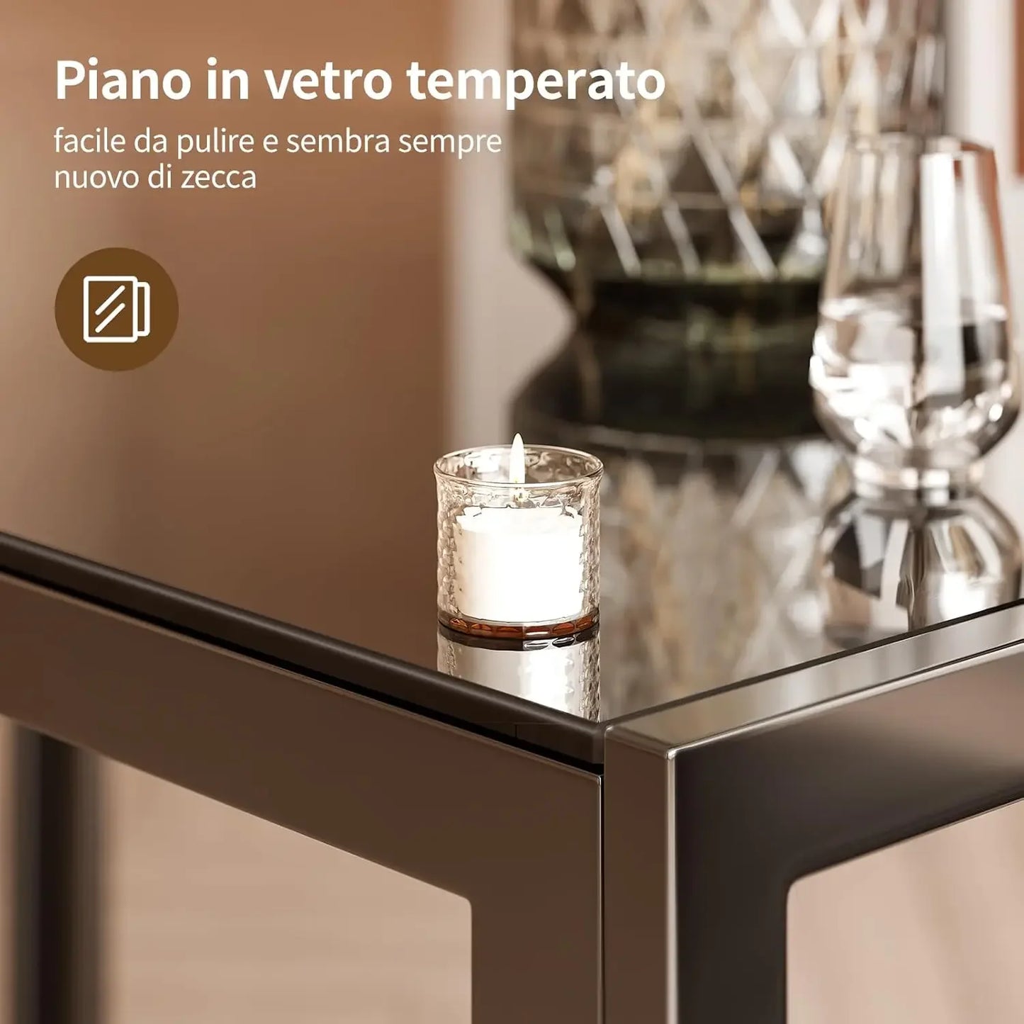Dining Table Set Tempered Glass Modern For Home Living