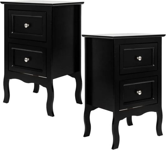 Nightstands With Drawers Vintage Farmhouse Wood For Bedroom Decor