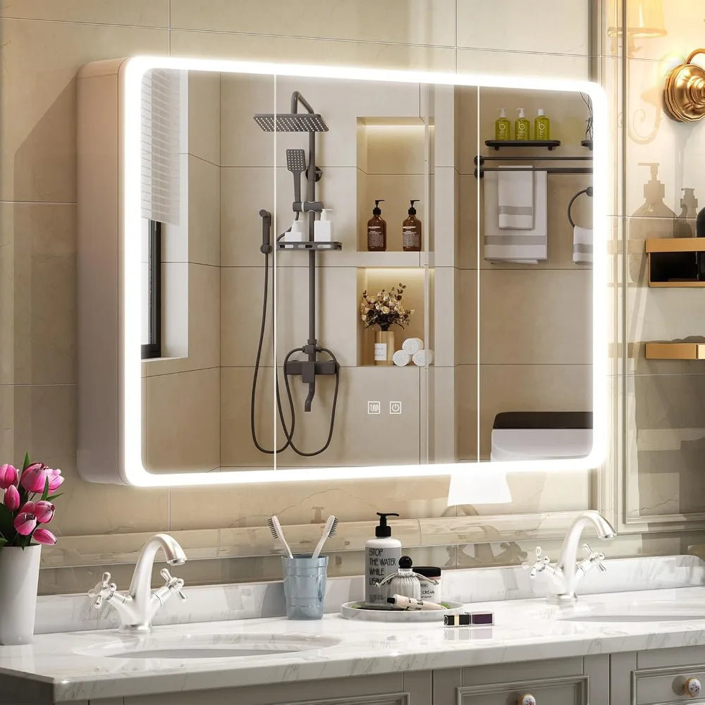 Medicine Cabinet With LED Lights For Everyday Bathroom Use