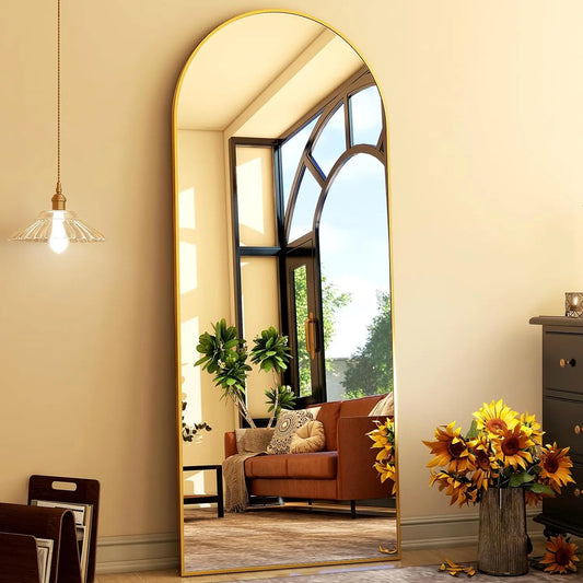 HARRITPURE Arched Full-Length Floor Mirror Free-Standing