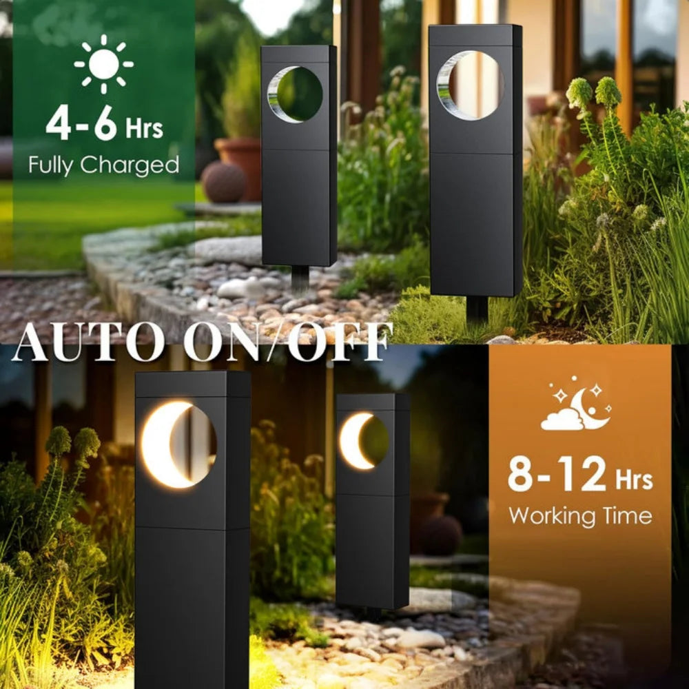 KPSTEK Solar LED Pathway Lights 4/6 Pack Auto On/Off Outdoor