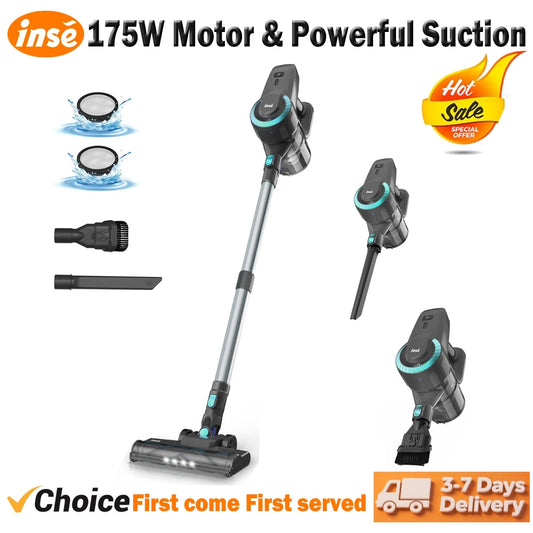 INSE Cordless Vacuum Cleaner Lightweight for Pet Hair