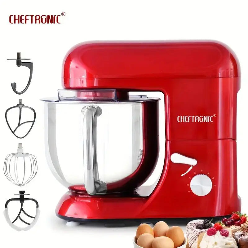 Cheftronic Stand Mixer Tilt-Head Design Stainless Steel Bowl