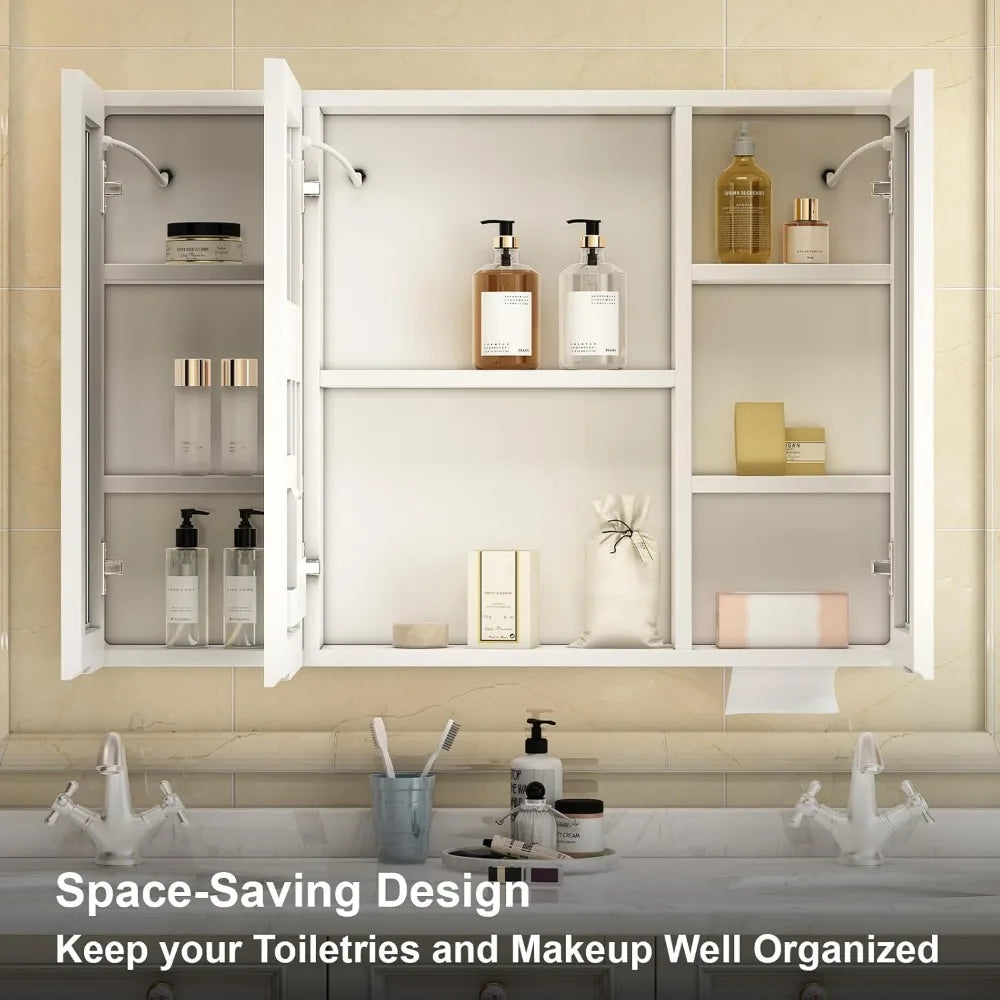 Medicine Cabinet With LED Lights For Everyday Bathroom Use