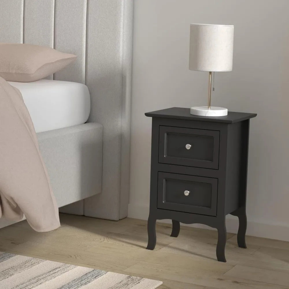 Nightstands With Drawers Vintage Farmhouse Wood For Bedroom Decor