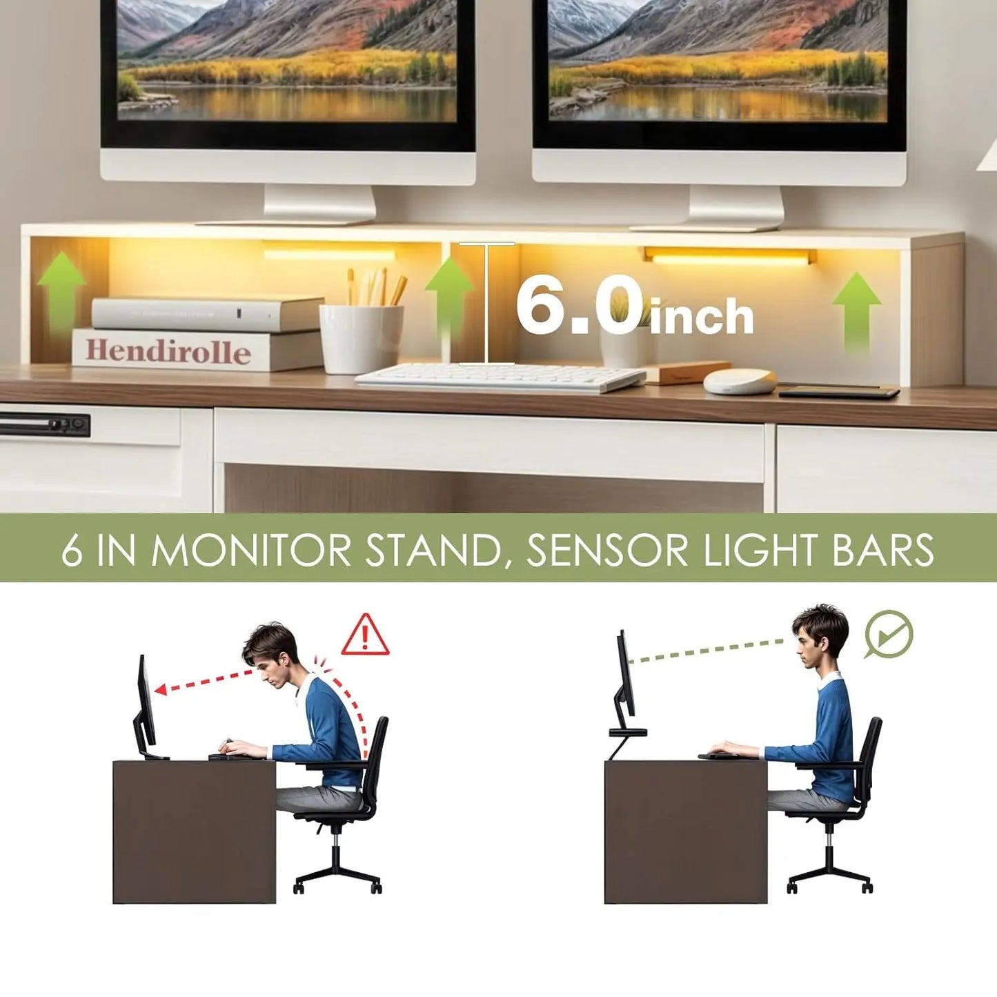 MOYU Executive Desk Lift Top File Storage Charging Station