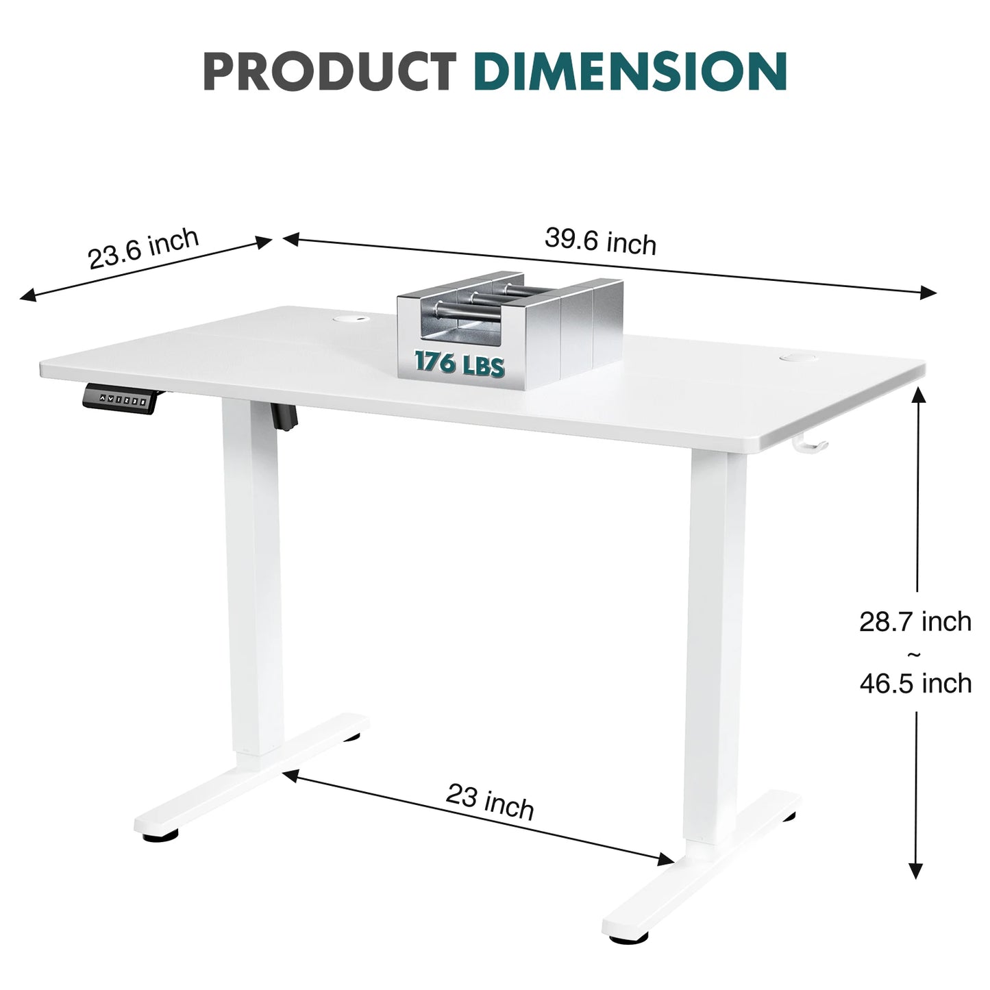 JHK Electric Standing Desk Height Adjustable Computer Desk