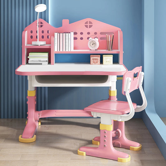 Office Desk And Chair Set Height-Adjustable For Home Use