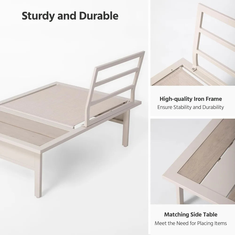Lausaint Home Patio Conversation Set With Metal Frame