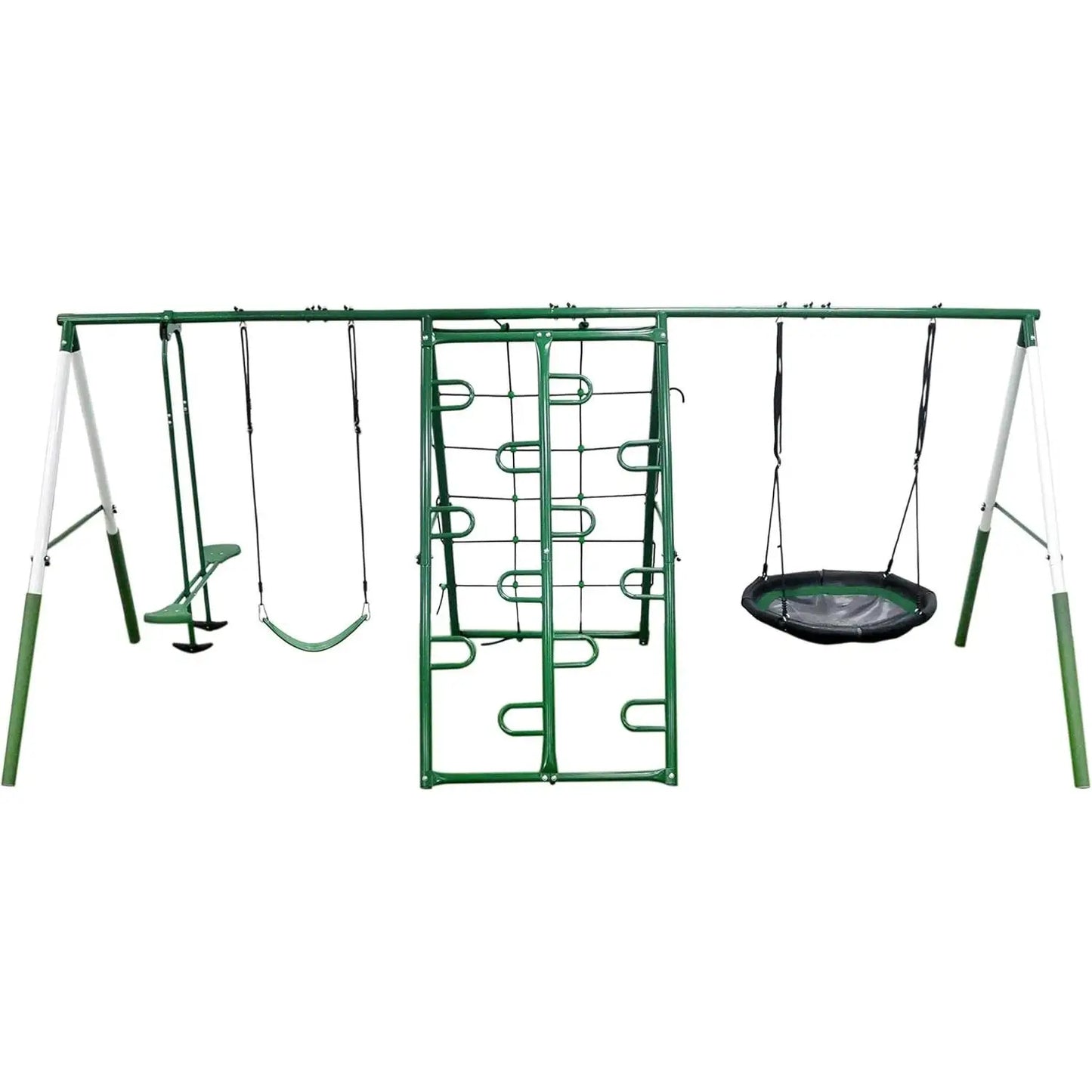 Play Center Metal Swing Set for Backyard Family Fun