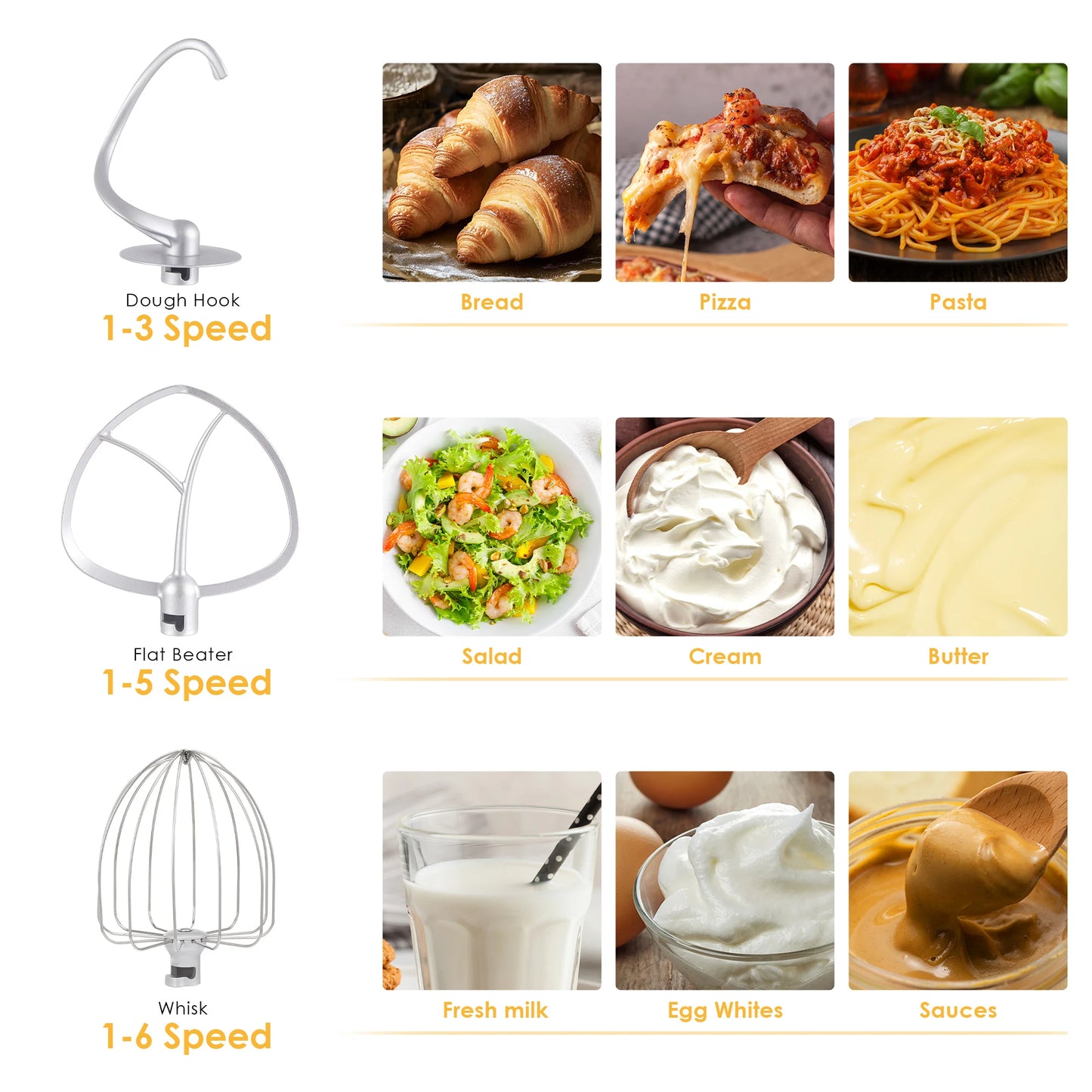 Stand Mixer With Quiet Motor For Home Baking And Mixing