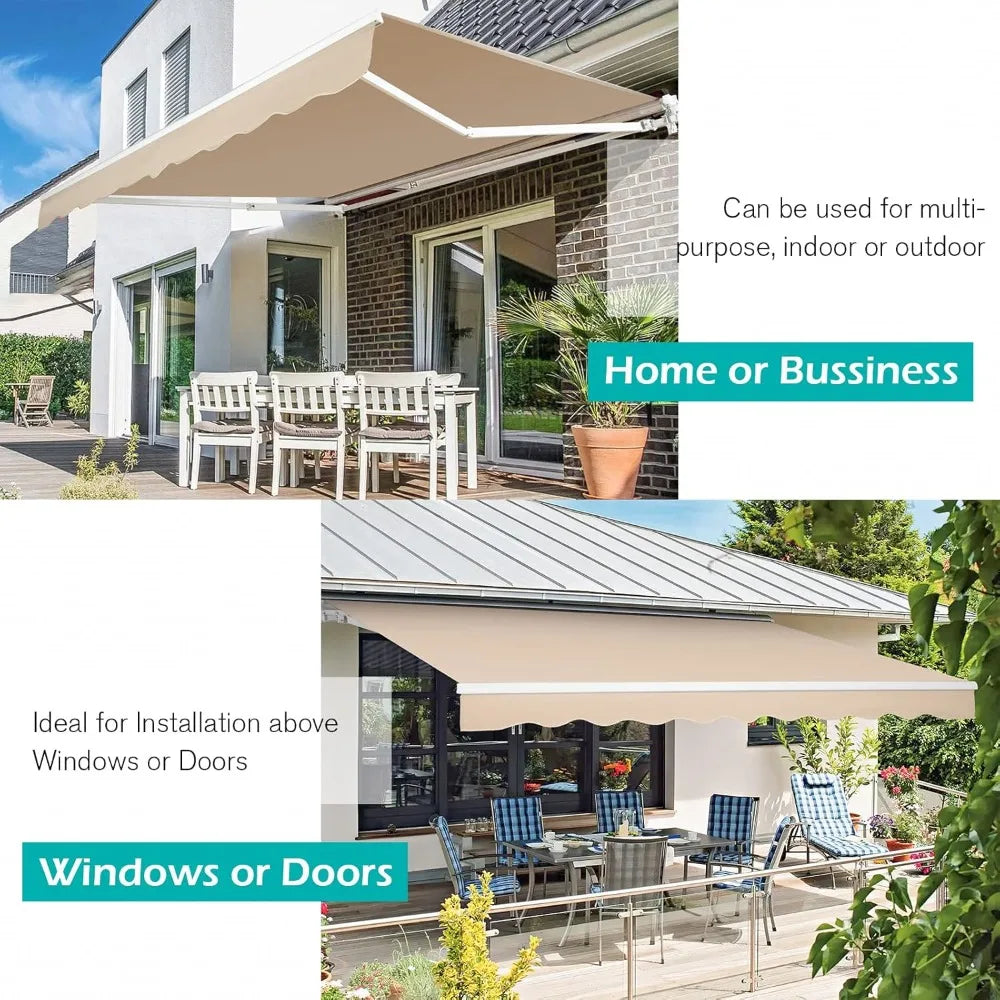 Awning Retractable Patio Canopy For Outdoor Shade Protection