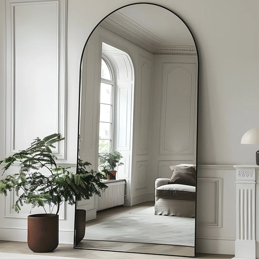 Antok Arch Floor Mirror Freestanding Full Length Glass