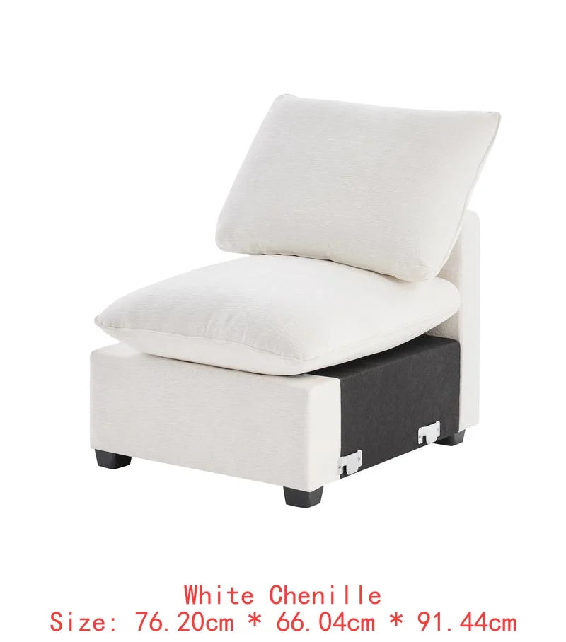 CN Sichuan Sofa UShape 7Seat Chenille Modular Sectional