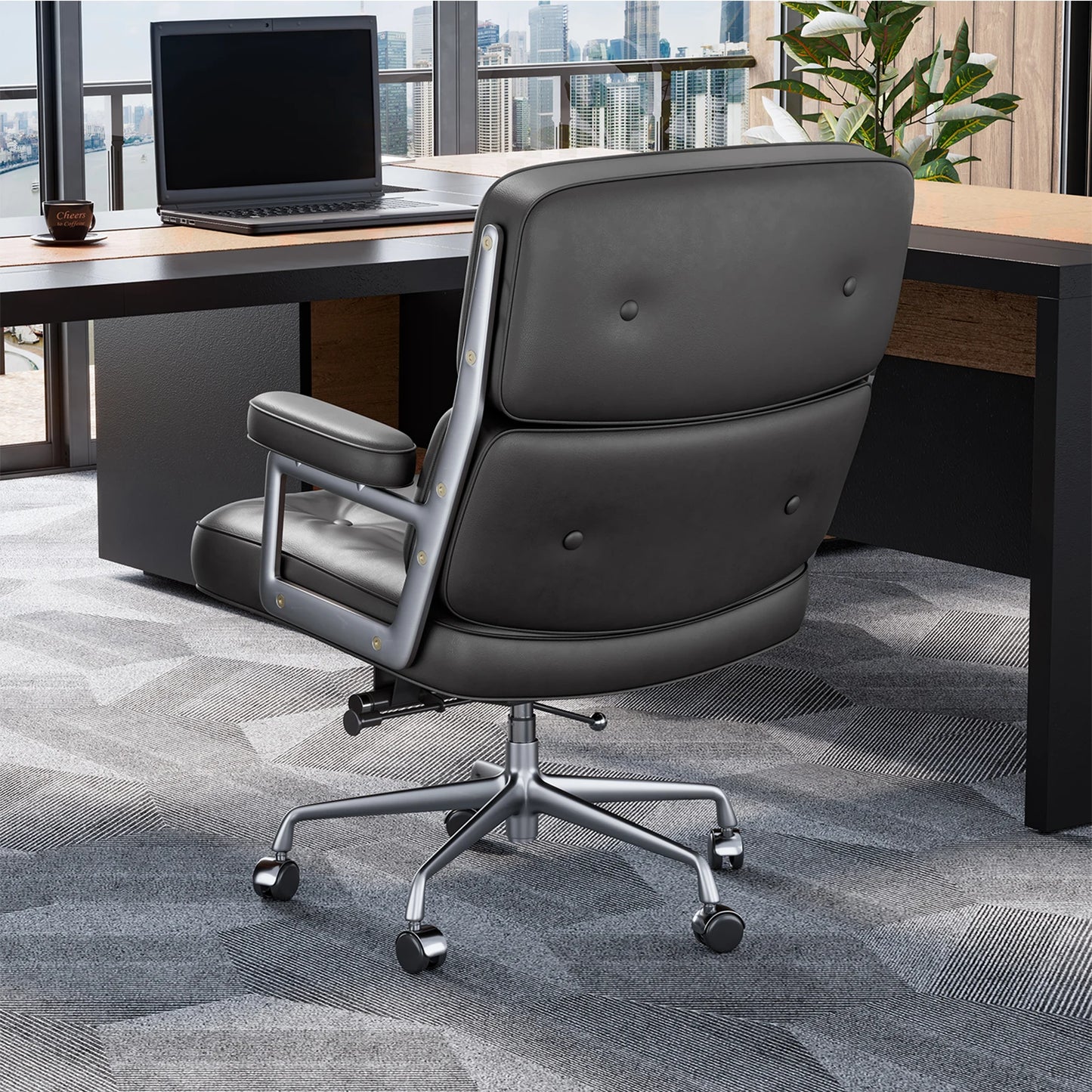 Ergonomics Office Chair Mesh Back Lumbar Support Flip Up Armrests